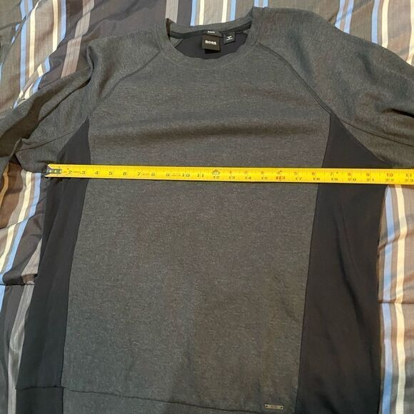 Hugo Boss Grey Cotton Pullover Crewneck sweatshirt XL - Picture 4 of 8